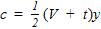 Solve the formula   for the variable   .