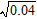 Find the square root without using a calculator.  