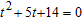 <strong>Solve the following quadratic equation. </strong> A) B) C) D) E)