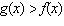 The graphs of and are shown below. Find the value(s) of x for which .