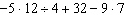 What is the number of terms in the expression   ?