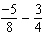 Subtract the fractions. Reduce to simplest form.  