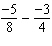 Subtract the fractions. Reduce to simplest form.  