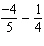 Subtract the fractions. Reduce to simplest form.  
