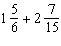 Add the fractions. Reduce to simplest form.  