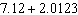 Add the decimals.  