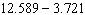 Subtract the decimals.  