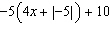 Simplify the expression   .