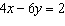 <strong>The slope-intercept form of the equation is:</strong> A) B) y = -4 x + 2 C) y = 2 x D) y = x E) y = 4 x