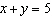 <strong>Find the equation of the line for the following graph. </strong> A) B) C) D) 5 E)