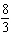 <strong>For the linear equation find the slope of the line.</strong> A) B) 8 C) -8 D) E) 24