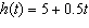 <strong>A beanstalk grows at a constant rate. The beanstalk s height (inches) as a function of time (days) is modeled by . What is the beanstalk s initial height?</strong> A) 5.5 inches B) 5 inches C) 0.5 inches D) 0 inches E) Not enough information