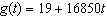 <strong>A water tank is being drained at the rate of 19 gal/min. The tank started with 16850 gallons of water. Which of the following linear functions model the number of gallons of water in the tank at any time t .</strong> A) B) C) D) E)