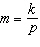 <strong>Which one of the following equations expresses the statement m is directly proportional to p ?</strong> A) B) C) D) E)