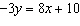 <strong>Find the value of x that satisfies the equation when .</strong> A) 23 B) C) 33 D) E) -78