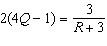 <strong>A quantity Q is related to quantity R by the equation . Find the value of Q when .</strong> A) 10 B) C) D) E)