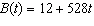 <strong>The cost of college tuition for 12 credit hours at two local colleges during 2003 to 2008 is shown in the table below. Determine the model for the cost of Tuition in School B as a function of the number of years since 2003. </strong> A) B(t) = 31 + 291 t B) C) B(t) = 291 + 31 t D) B(t) = 31 t E)
