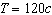 For the equation where T is the total tuition paid and c is the number of credits taken a solution is and .