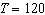For the equation where T is the total tuition paid and c is the number of credits taken a solution is and .