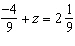 The solution to the equation   is