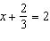 The solution to the equation   is