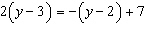The solution to the equation   is