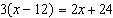 Solve the equation . Is the solution exactly one number all real numbers or none at all (no solution)?