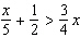 Solve the inequality.  
