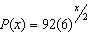 <strong>A bacterial infection starts with 92 bacteria with the bacteria count doubling every 6-hour time period. Which of the following exponential growth models represent the number of bacteria x hours after infection?</strong> A) B) C) D) E)