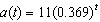 <strong>Morphine is administered to a patient intravenously with an initial amount of 11 mg. About 36.9% of the morphine in a patient's body is metabolized and leaves the body each hour. Which one of the following models the amount of morphine remaining in the body after t hours?</strong> A) B) C) D) E)