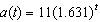 <strong>Morphine is administered to a patient intravenously with an initial amount of 11 mg. About 36.9% of the morphine in a patient's body is metabolized and leaves the body each hour. Which one of the following models the amount of morphine remaining in the body after t hours?</strong> A) B) C) D) E)