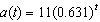 <strong>Morphine is administered to a patient intravenously with an initial amount of 11 mg. About 36.9% of the morphine in a patient's body is metabolized and leaves the body each hour. Which one of the following models the amount of morphine remaining in the body after t hours?</strong> A) B) C) D) E)