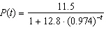 The function is a model for the world population (in billions) where t measures the number of years since 1900. What is the initial population value?