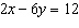 Find the x- intercept of the equation   .