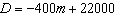 The amount of student loan debt that you have can be estimated by the equation where D is student loan debt in dollars m months after you start paying off the student loans. a. Find and interpret the D- intercept for this equation. b. Find and interpret the m -intercept for this equation. c. Find and interpret the slope for this equation.