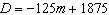 The amount of credit card debt that you have can be estimated by the equation where D is credit card debt in dollars m months after you start paying off the credit card. a. Find and interpret the D- intercept for this equation. b. Find and interpret the m -intercept for this equation. c. Find and interpret the slope for this equation.
