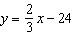 Find the x -intercept and the y- intercept of the equation   .