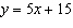 Graph the equation using the slope and y- intercept. Graph at least three points. Clearly label and scale the axes.