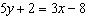 Determine whether the equation is linear. If it is linear put it into slope-intercept form.