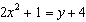 Determine whether the equation is linear. If it is linear put it into slope-intercept form.