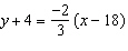 Rewrite the linear equation in general form.  