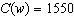is a function that represents the cost in dollars to make w widgets. Find w such that .