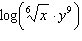 <strong>Which one of the following is the correct combination of the logarithm in simplified form?</strong> A) B) C) D) E)