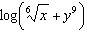 <strong>Which one of the following is the correct combination of the logarithm in simplified form?</strong> A) B) C) D) E)