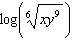 <strong>Which one of the following is the correct combination of the logarithm in simplified form?</strong> A) B) C) D) E)