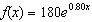 <strong>Using the graph below determine which one of the following exponential functions models the graph. </strong> A) B) C) D) E)