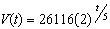 <strong>On August 21 2009 the World Health Organization announced its prediction that the number of new cases of H1N1 (swine flu) virus would double every 5 days for several months. As of July 27 2009 the number of new cases was 26116. Which one of the following exponential functions model the growth of this virus?</strong> A) B) C) D) E)
