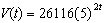 <strong>On August 21 2009 the World Health Organization announced its prediction that the number of new cases of H1N1 (swine flu) virus would double every 5 days for several months. As of July 27 2009 the number of new cases was 26116. Which one of the following exponential functions model the growth of this virus?</strong> A) B) C) D) E)