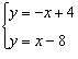 Solve the system of equations using the substitution method.