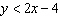 Is the point   in the solution set of   ?